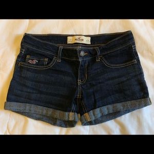 Hollister Dark Wash Denim Shorts